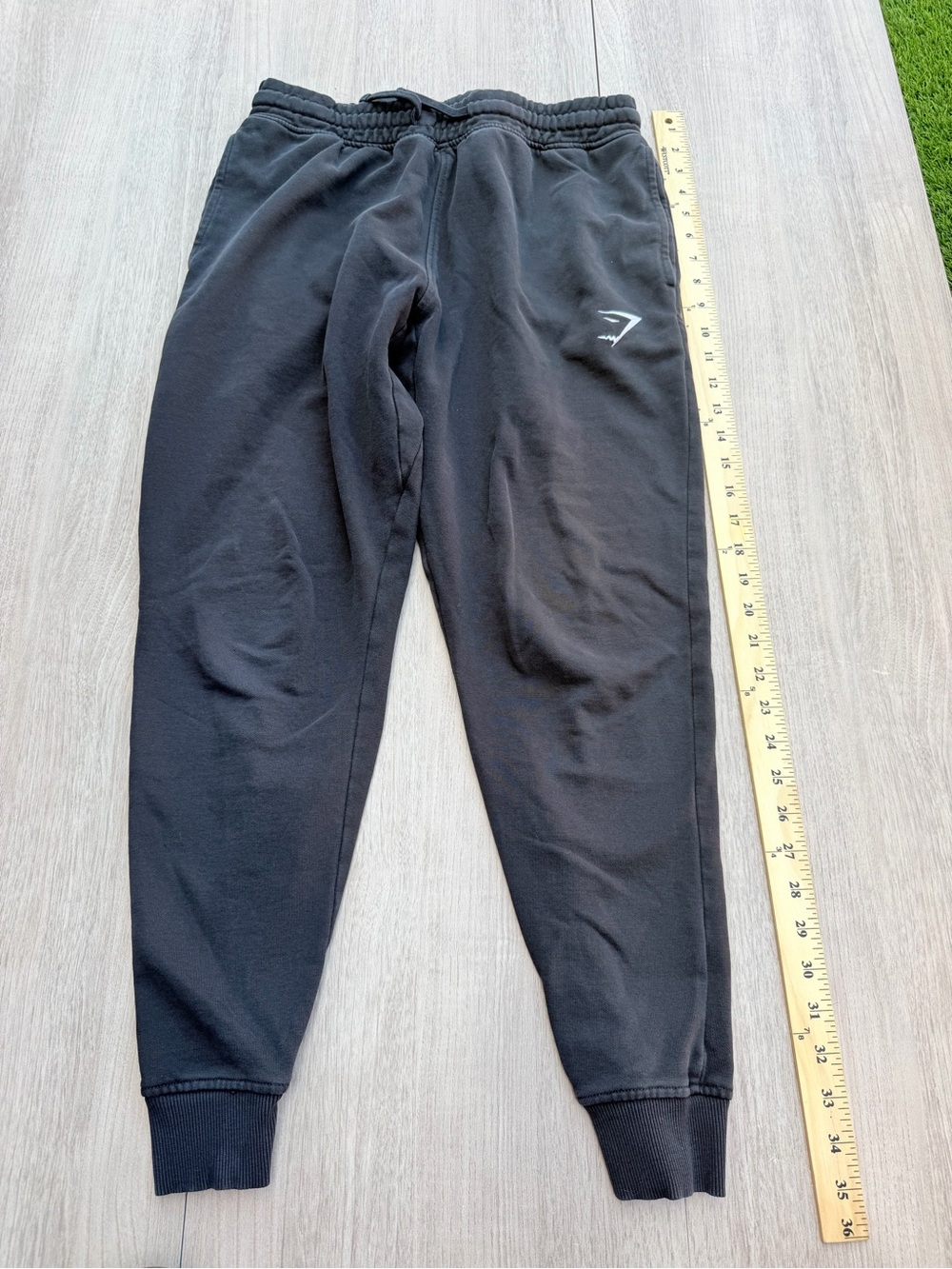 Gymshark Black Joggers with Subtle Logo
